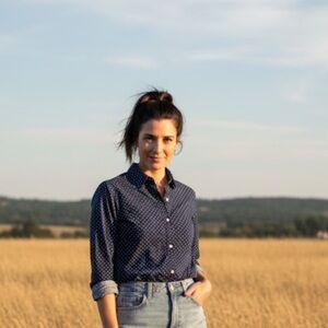 Ralph Lauren Blue Polka Dot Shirt